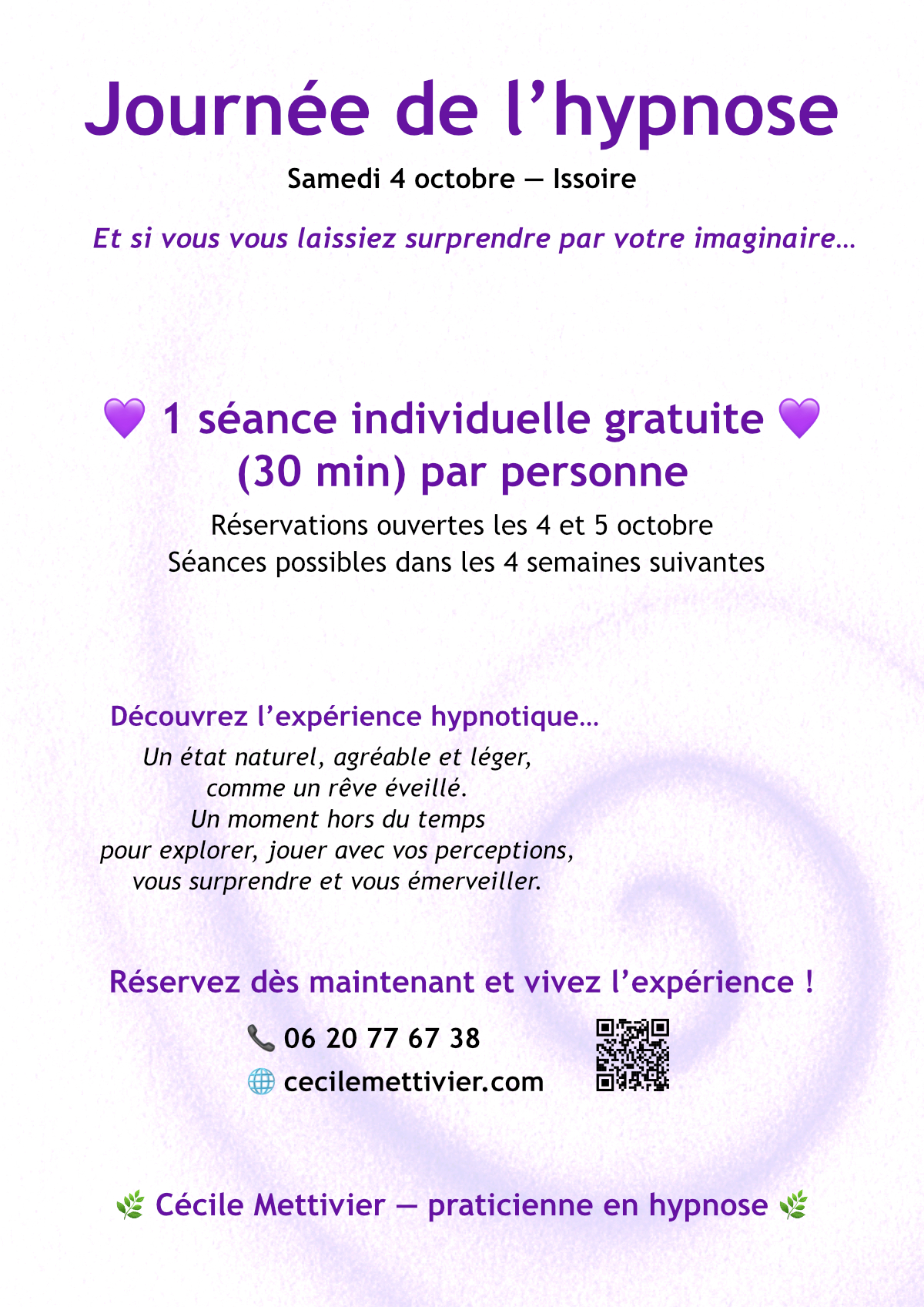 🌿 Journée de l’hypnose