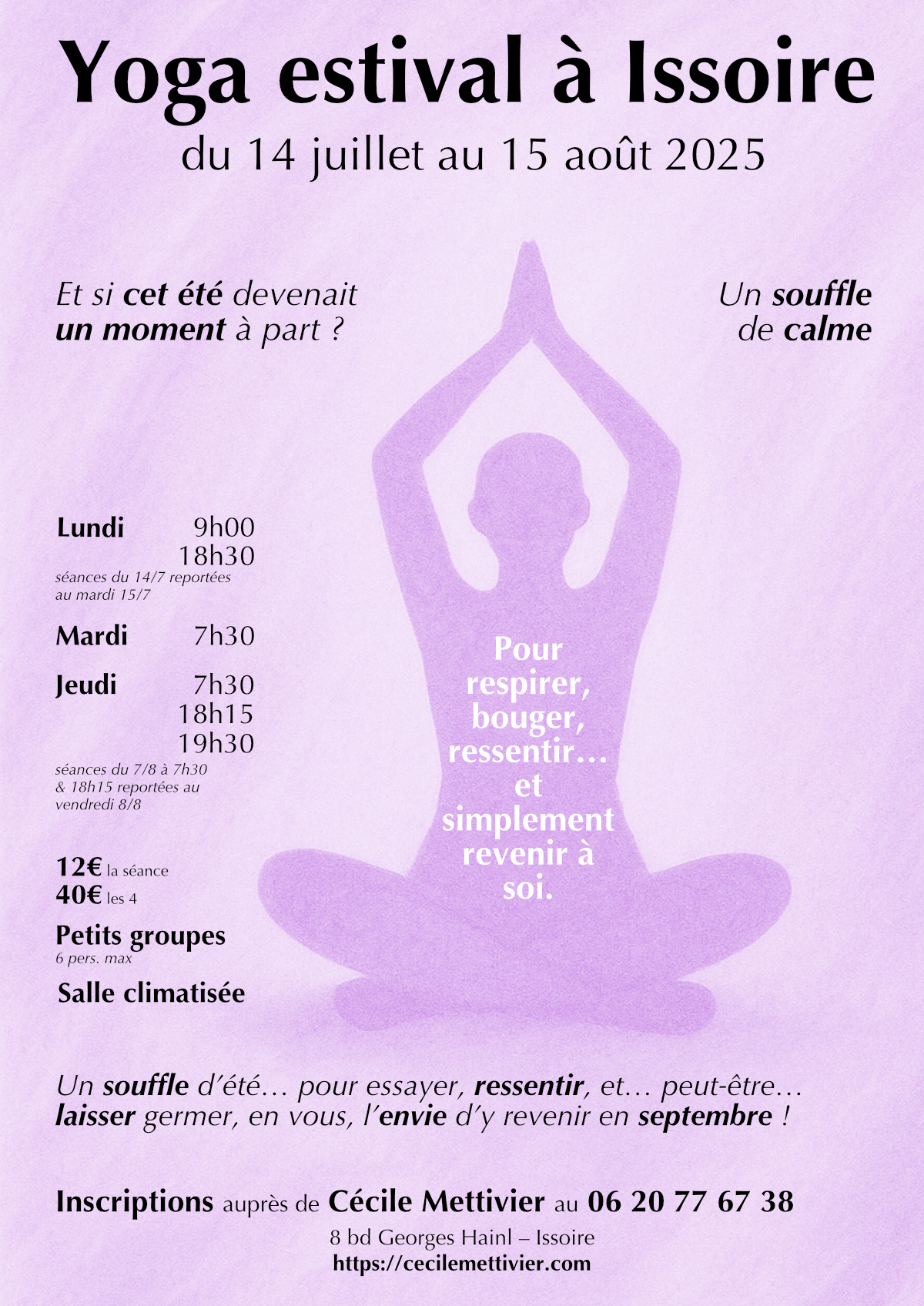 Yoga estival à Issoire